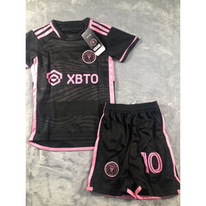 Inter Miami 2023 - 2024 Kids Black Away Soccer Jersey - Messi Miami Kids Jersey